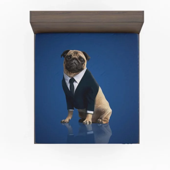 Frank the Pug Men in Black International Movie Fitted Sheet