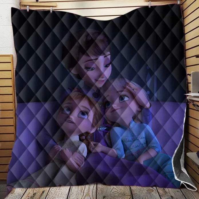 Frozen 2 Movie Elsa Anna Queen Iduna Quilt Blanket