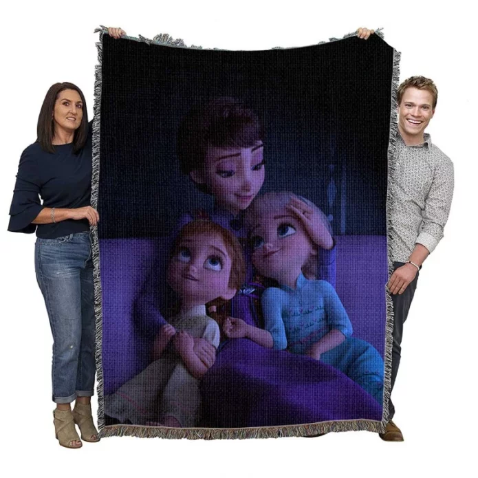Frozen 2 Movie Elsa Anna Queen Iduna Woven Blanket