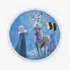 Frozen Movie Disney Elsa and Anna Round Beach Towel