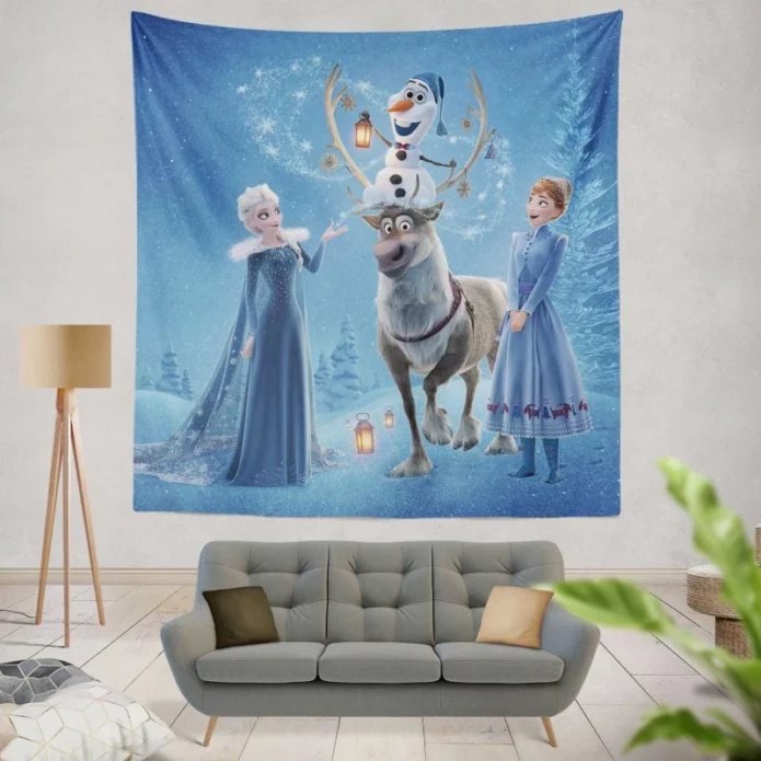 Frozen Movie Disney Elsa and Anna Wall Hanging Tapestry