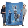 Frozen Movie Disney Elsa and Anna Woven Blanket
