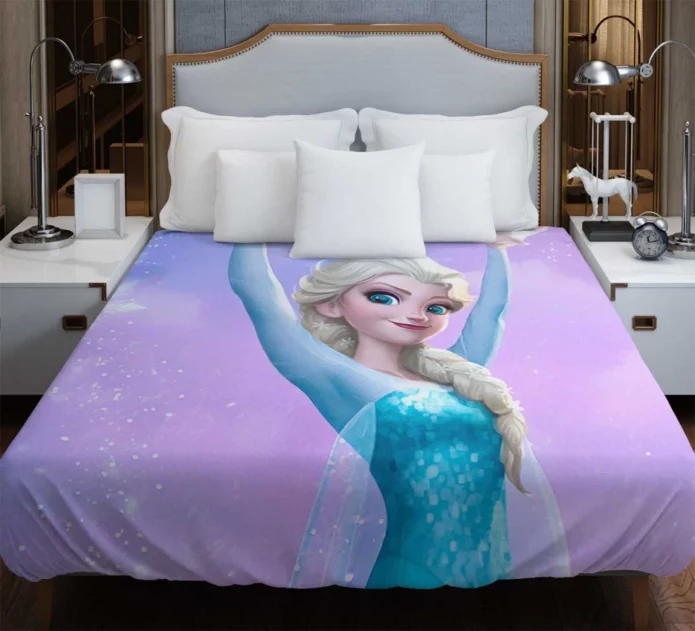 Frozen Movie Elsa Ice Castle Princess Duvet Cover