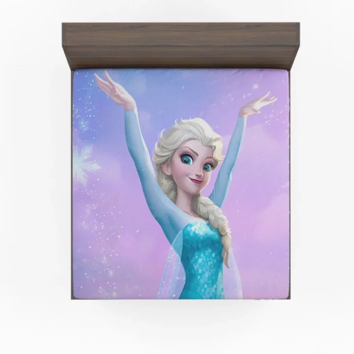 Frozen Movie Elsa Ice Castle Princess Fitted Sheet