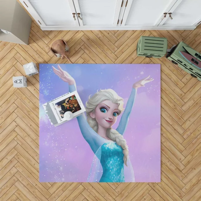 Frozen Movie Elsa Ice Castle Princess Rug