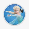 Frozen Movie Elsa Princess Round Beach Towel