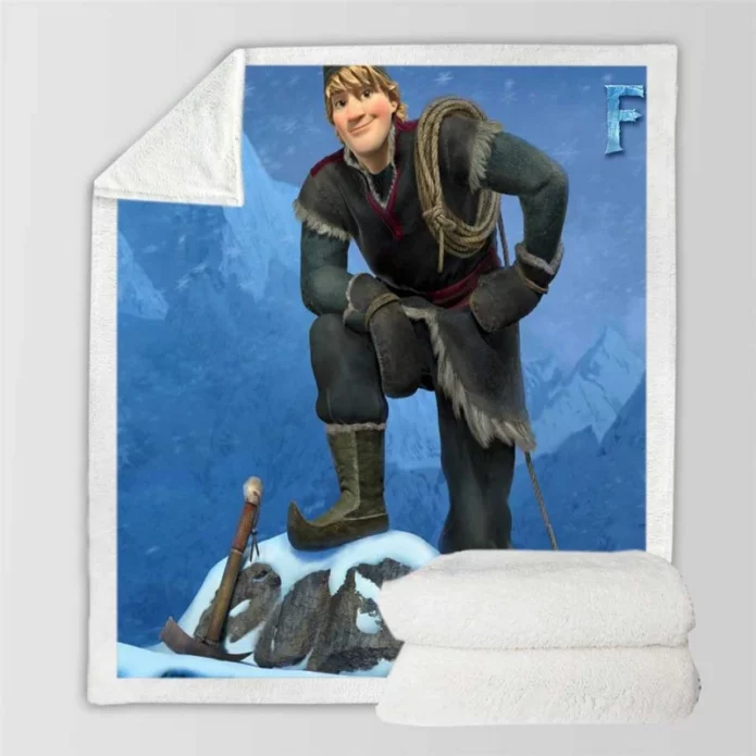 Frozen Movie Kristoff Disney Sherpa Fleece Blanket