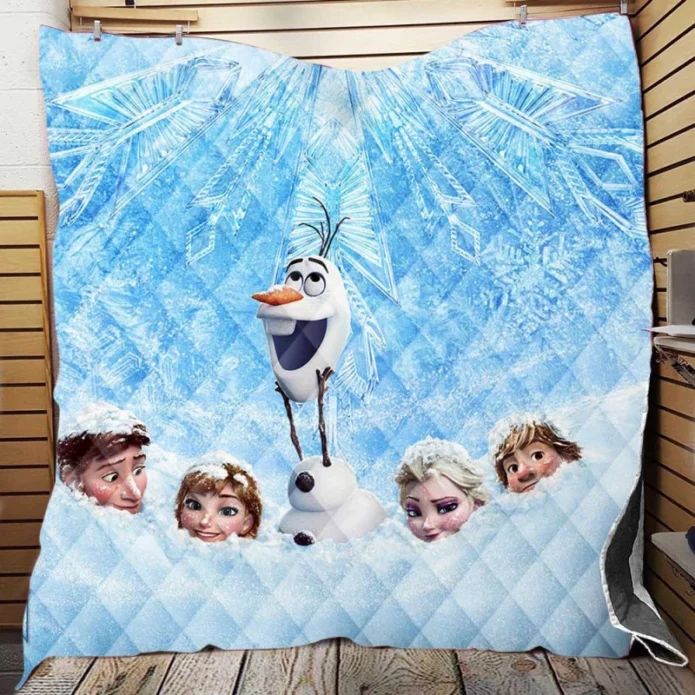 Frozen Movie Poster Quilt Blanket