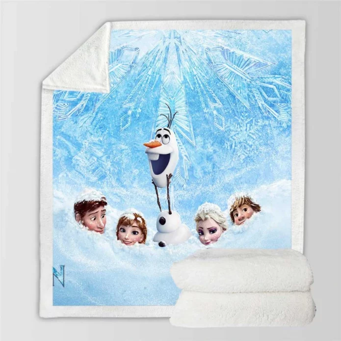 Frozen Movie Poster Sherpa Fleece Blanket
