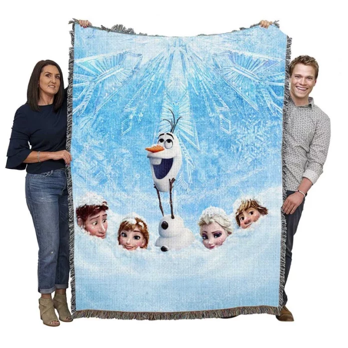 Frozen Movie Poster Woven Blanket