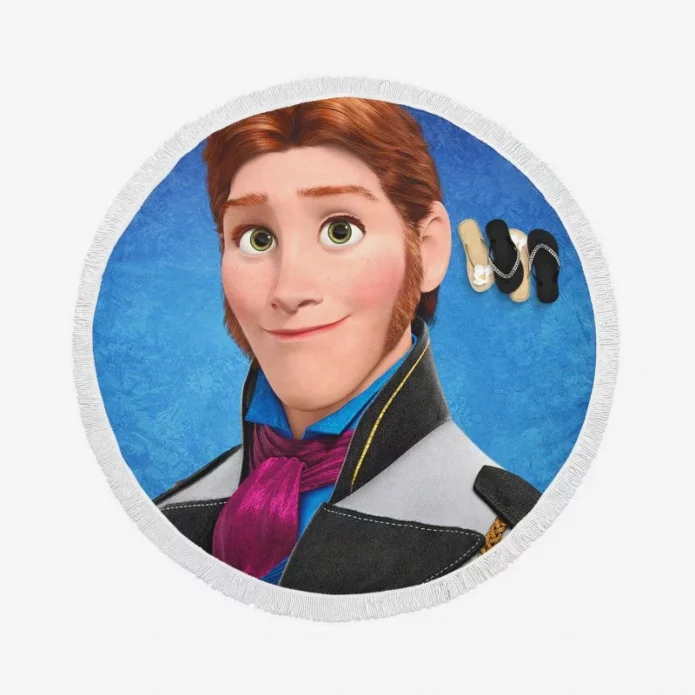 Frozen Movie Round Beach Towel