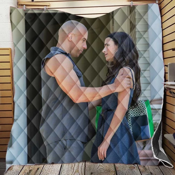 Furious 7 Movie Dom and Mia Quilt Blanket
