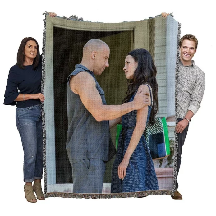 Furious 7 Movie Dom and Mia Woven Blanket