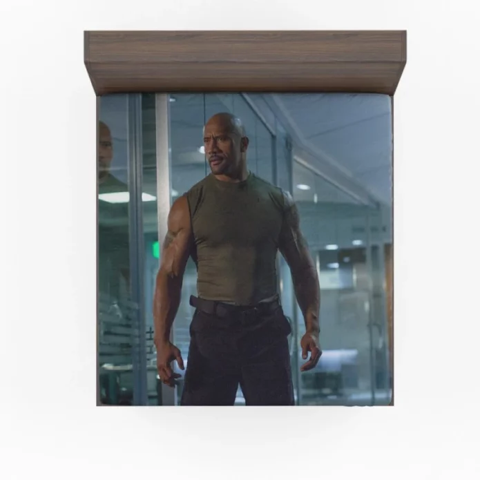 Furious 7 Movie Dwayne Johnson Fitted Sheet
