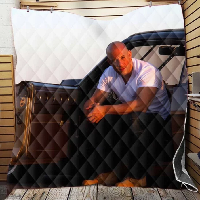 Furious 7 Movie Vin Diesel Dominic Toretto Quilt Blanket