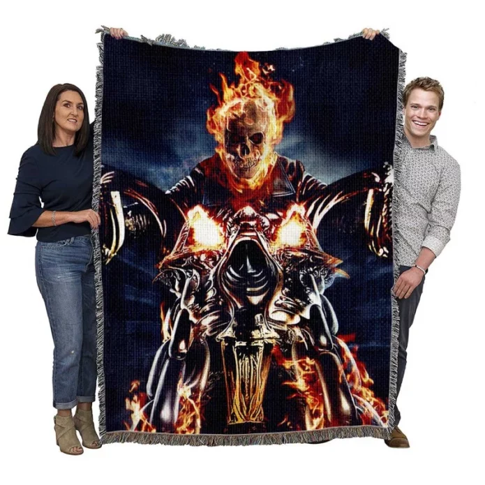 Ghost Rider Movie Woven Blanket