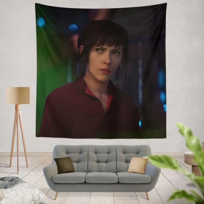 Ghost in the Shell Movie Motoko Kusanagi Wall Hanging Tapestry