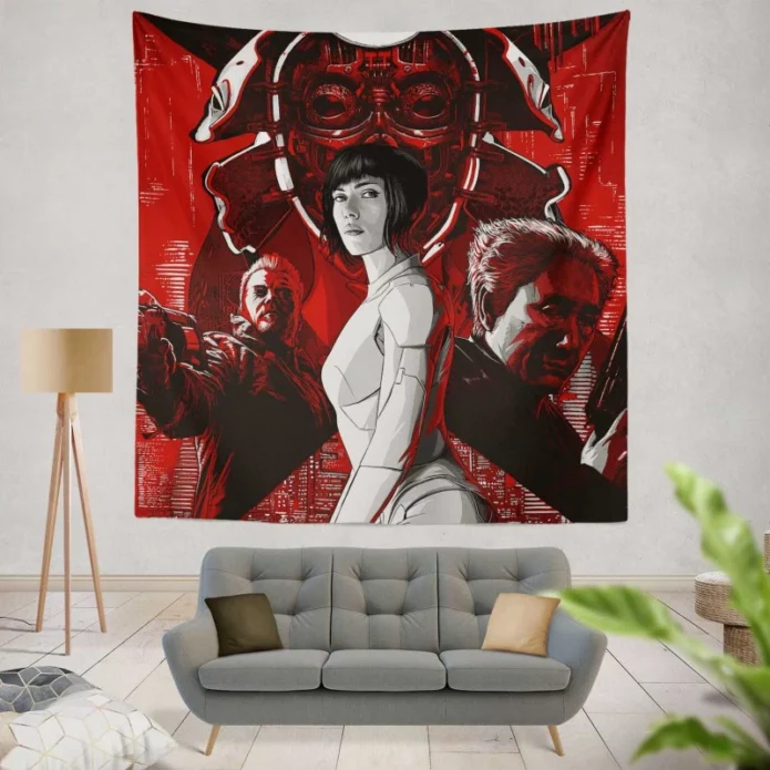 Ghost in the Shell Movie Scarlett Johansson Wall Hanging Tapestry