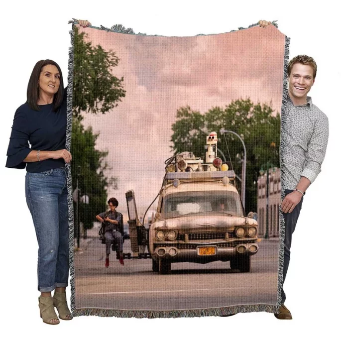Ghostbusters Afterlife Movie Mckenna Grace Woven Blanket