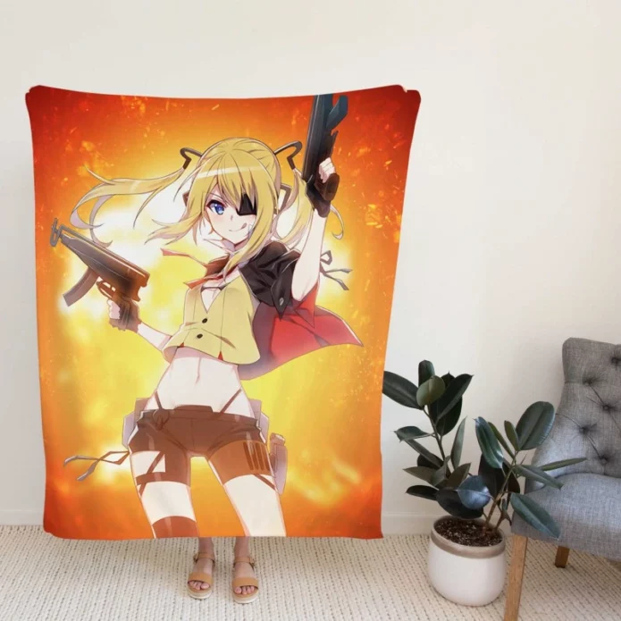 Girls Frontline Nuclear Guns Anime Fleece Blanket