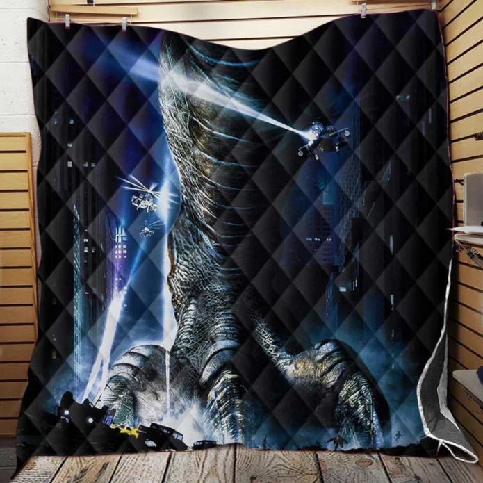 Godzilla Movie Quilt Blanket