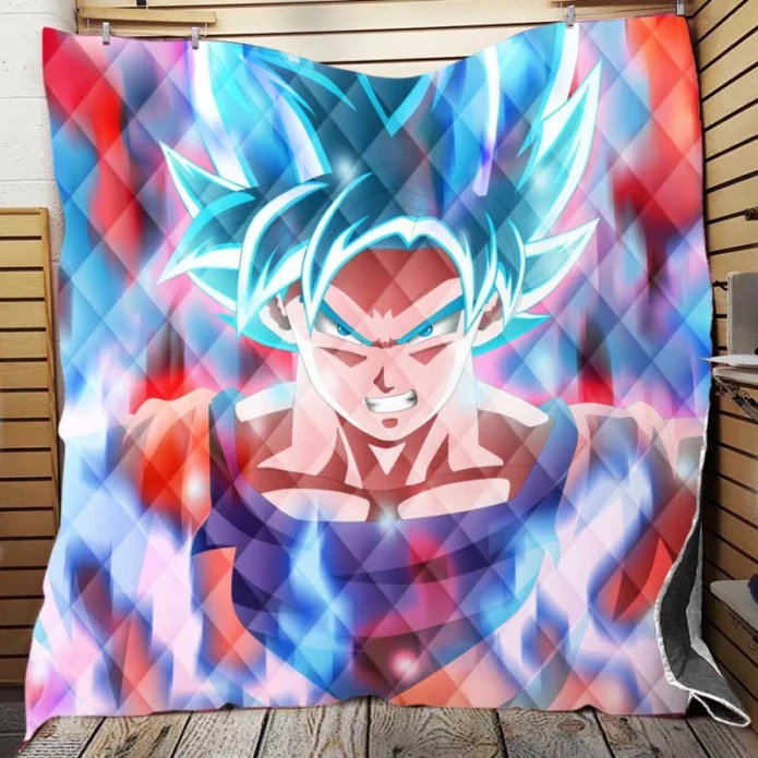 Goku Anime Boy Quilt Blanket
