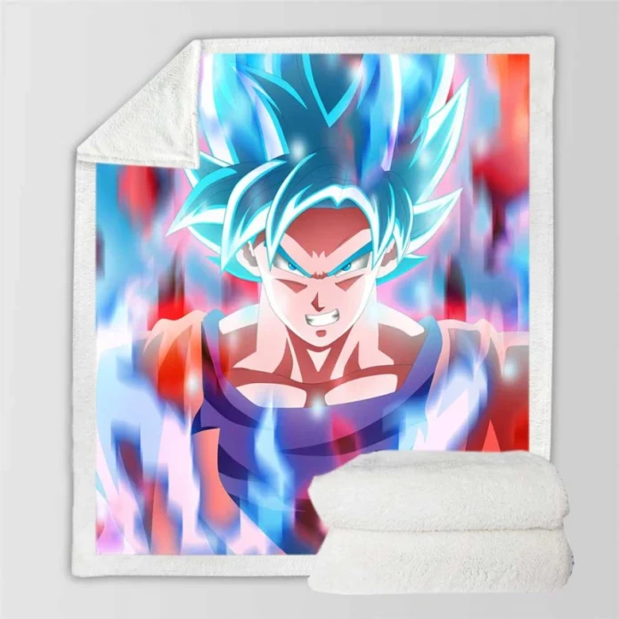 Goku Anime Boy Sherpa Fleece Blanket