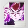 Goku Black Super Saiyan Rose Sherpa Fleece Blanket