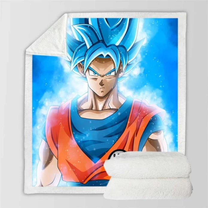 Goku Japanese Hero Anime Sherpa Fleece Blanket