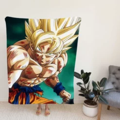 Goku Super Saiyan Dragon Ball Anime Fleece Blanket