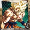 Goku Super Saiyan Dragon Ball Anime Quilt Blanket