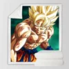 Goku Super Saiyan Dragon Ball Anime Sherpa Fleece Blanket