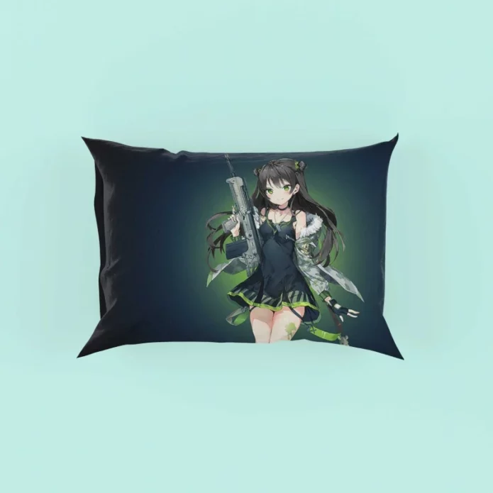 Green Girls Frontline Anime Pillow Case