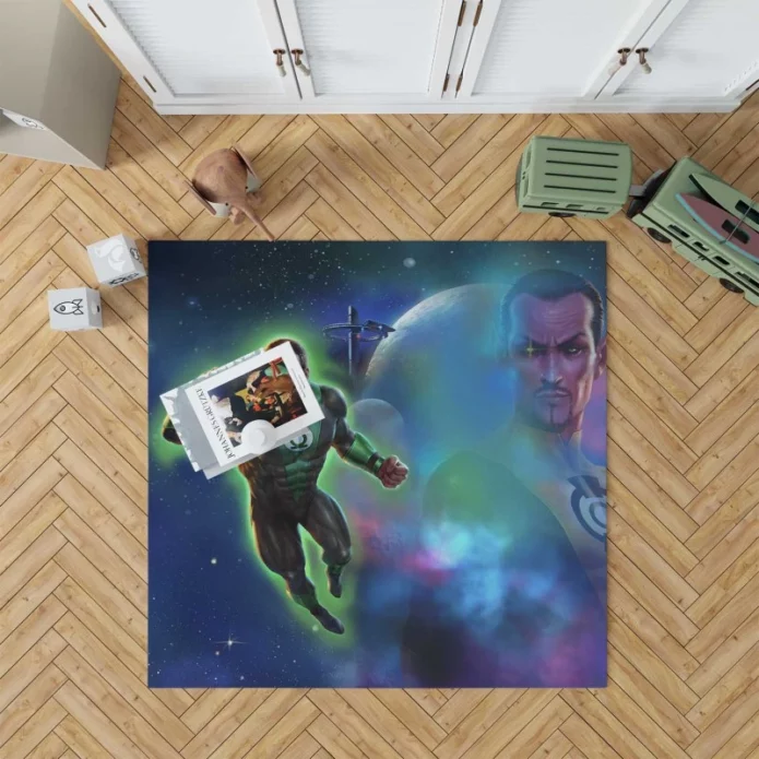 Green Lantern Beware My Power Movie John Stewart Rug