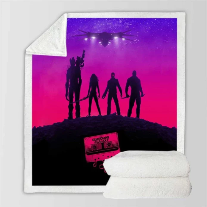 Guardians of the Galaxy Movie Start Lord Sherpa Fleece Blanket