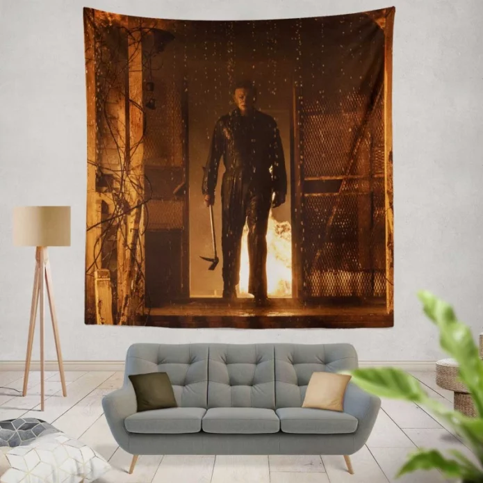Halloween Kills Movie Michael Myers Wall Hanging Tapestry