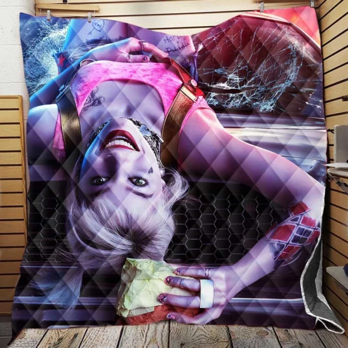 Harleen Quinzel Harley Quinn in Birds of Prey DC Movie Quilt Blanket