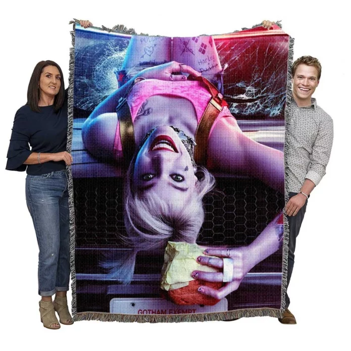 Harleen Quinzel Harley Quinn in Birds of Prey DC Movie Woven Blanket