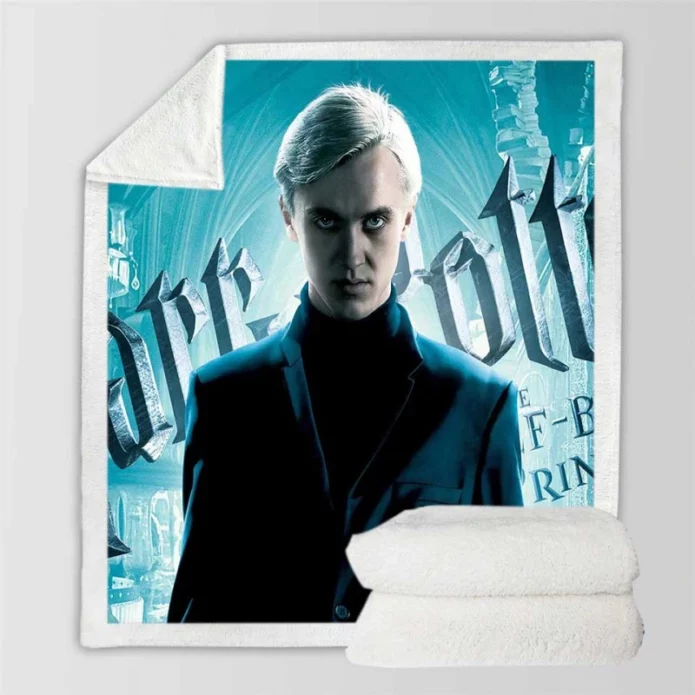 Harry Potter - Malfoy Movie Draco Malfoy Tom Felton Sherpa Fleece Blanket