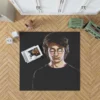 Harry Potter Movie Daniel Radcliffe Glitch Art Rug
