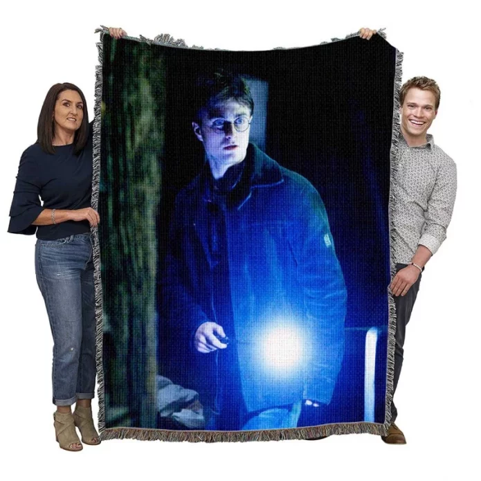 Harry Potter and the Deathly Hallows Movie Daniel Radcliffe Woven Blanket