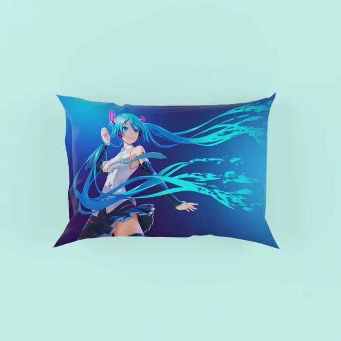 Hatsune Miku Anime Girl Vocaloid Long Hair Pillow Case