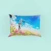 Hatsune Miku Flowers Tulips Anime Pillow Case