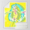 Hatsune Miku Vocaloid Japanese Anime Sherpa Fleece Blanket