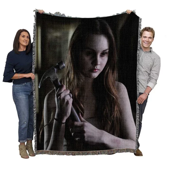 Haunt Movie Liana Liberato Woven Blanket