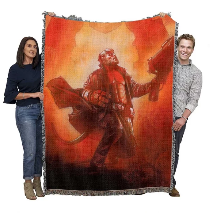 Hellboy II The Golden Army Movie Woven Blanket