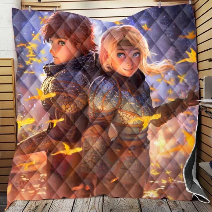 How to Train Your Dragon The Hidden World Movie Quilt Blanket