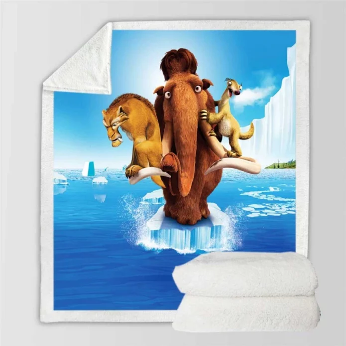 Ice Age Continental Drift Kids Movie Sherpa Fleece Blanket