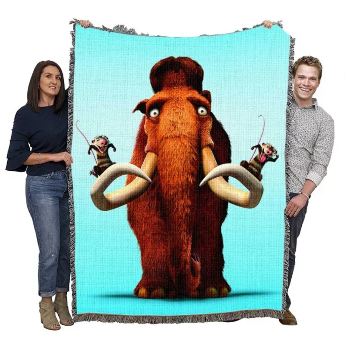 Ice Age Dawn of the Dinosaurs Movie Woven Blanket