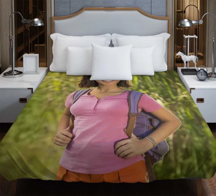 Isabela Merced in Dora and the Lost City of Gold Kids Movie Duvet Cover